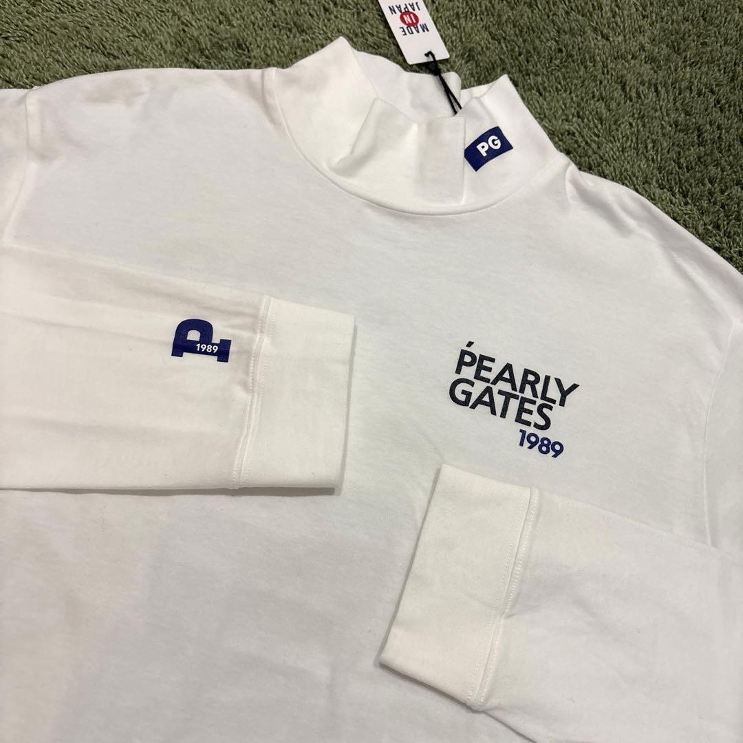 パーリーゲイツ☆新品 ベアジャガード カットソー 長袖 モックネック