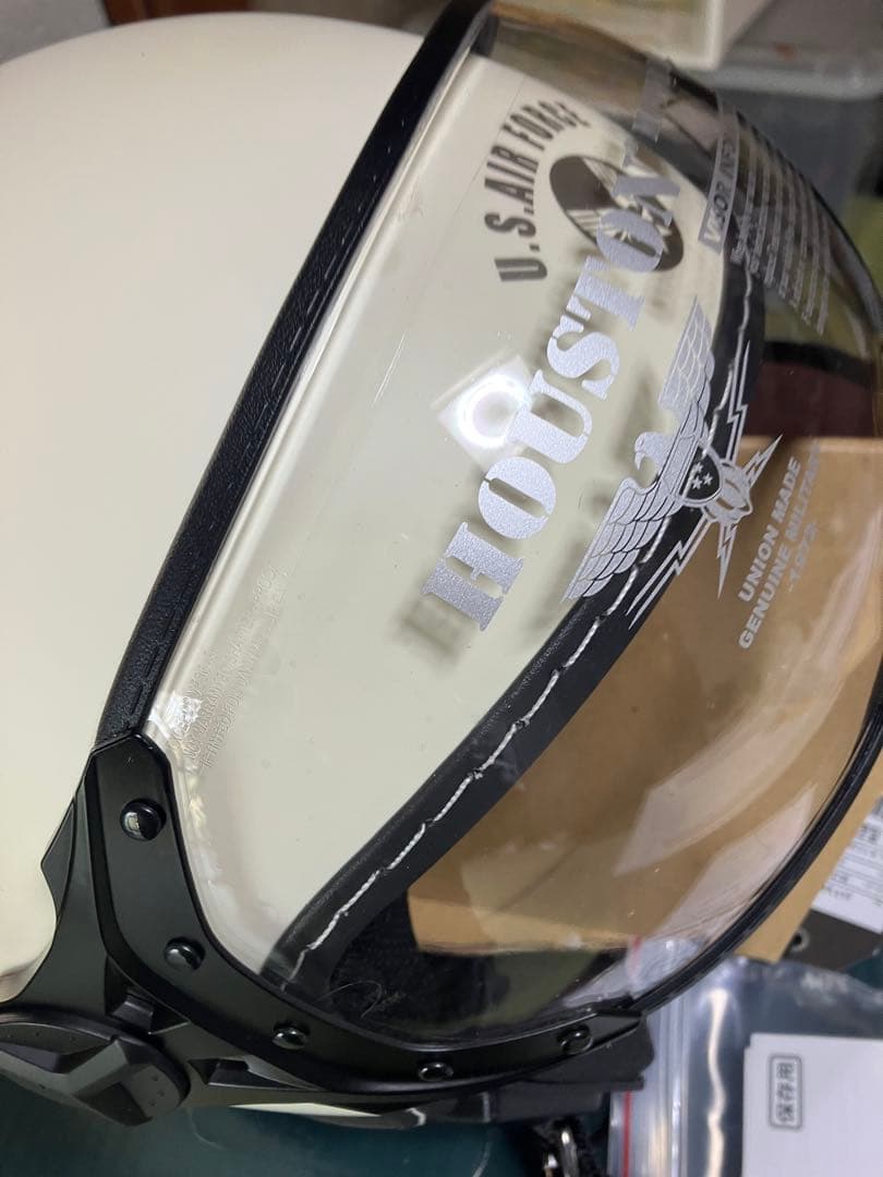 ヒューストンジェットヘルメット(アイボリー)フリーサイズ