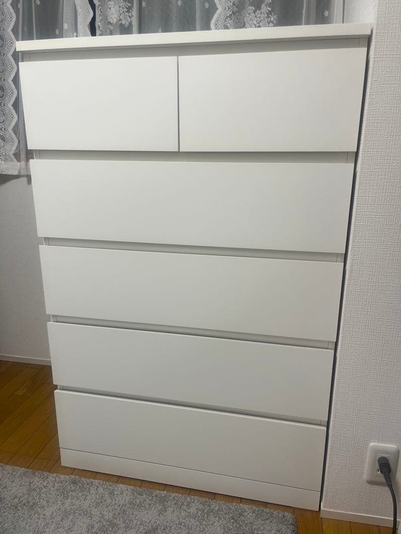 【IKEA】MALM マルム　ホワイトチェスト
