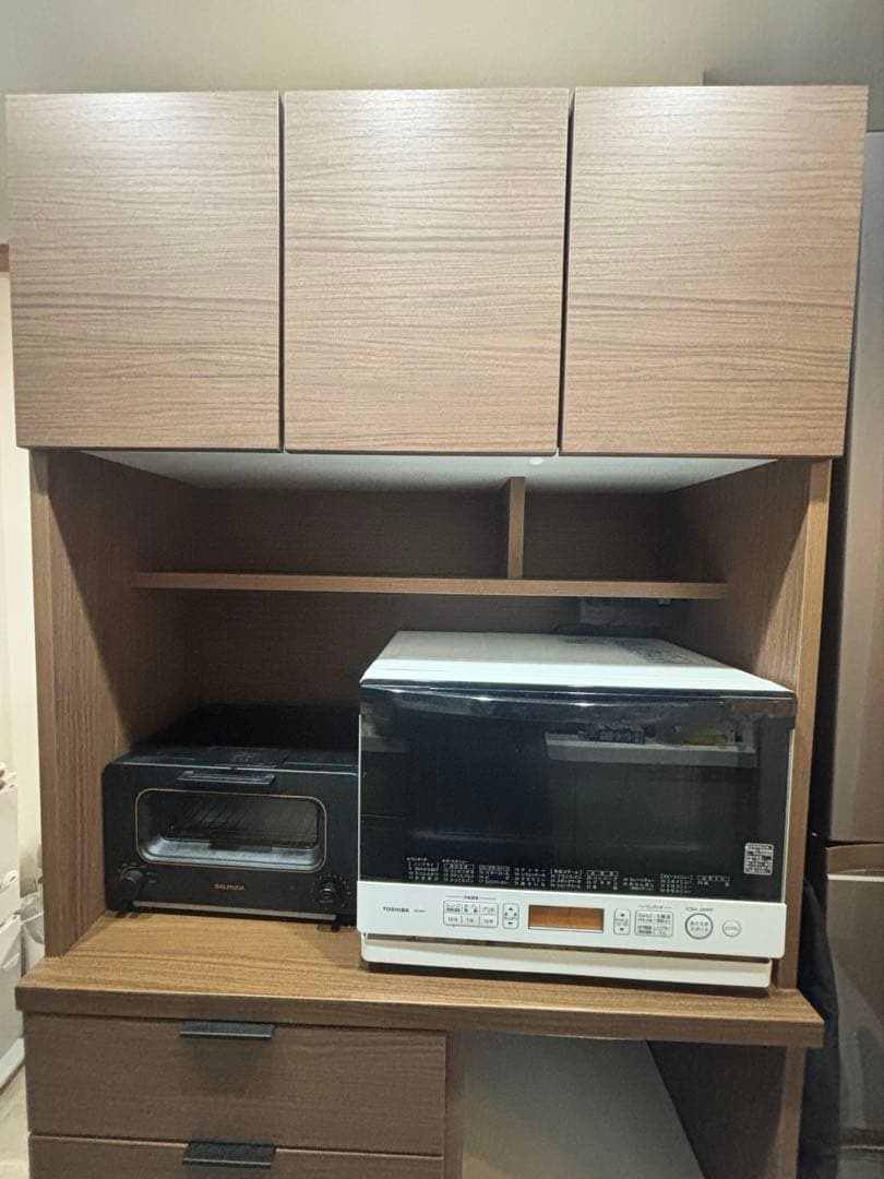 【最終値下げ】NITORI キッチンボード エトナ 90 KB MBR 食器棚