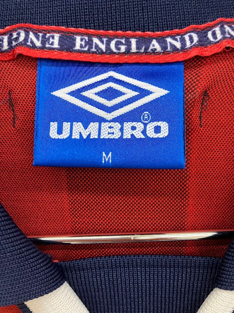 98-99 イングランド代表　ベッカム　アンブロオフィシャル　長袖ユニフォーム