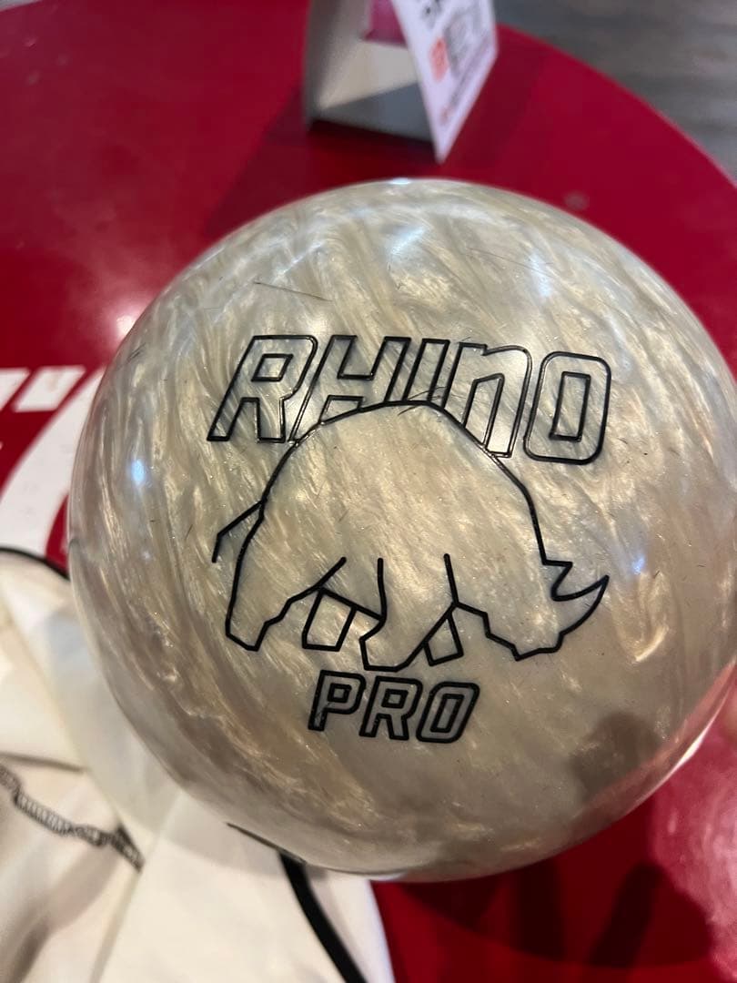 RHINO PRO ボウリングボール パールグレー