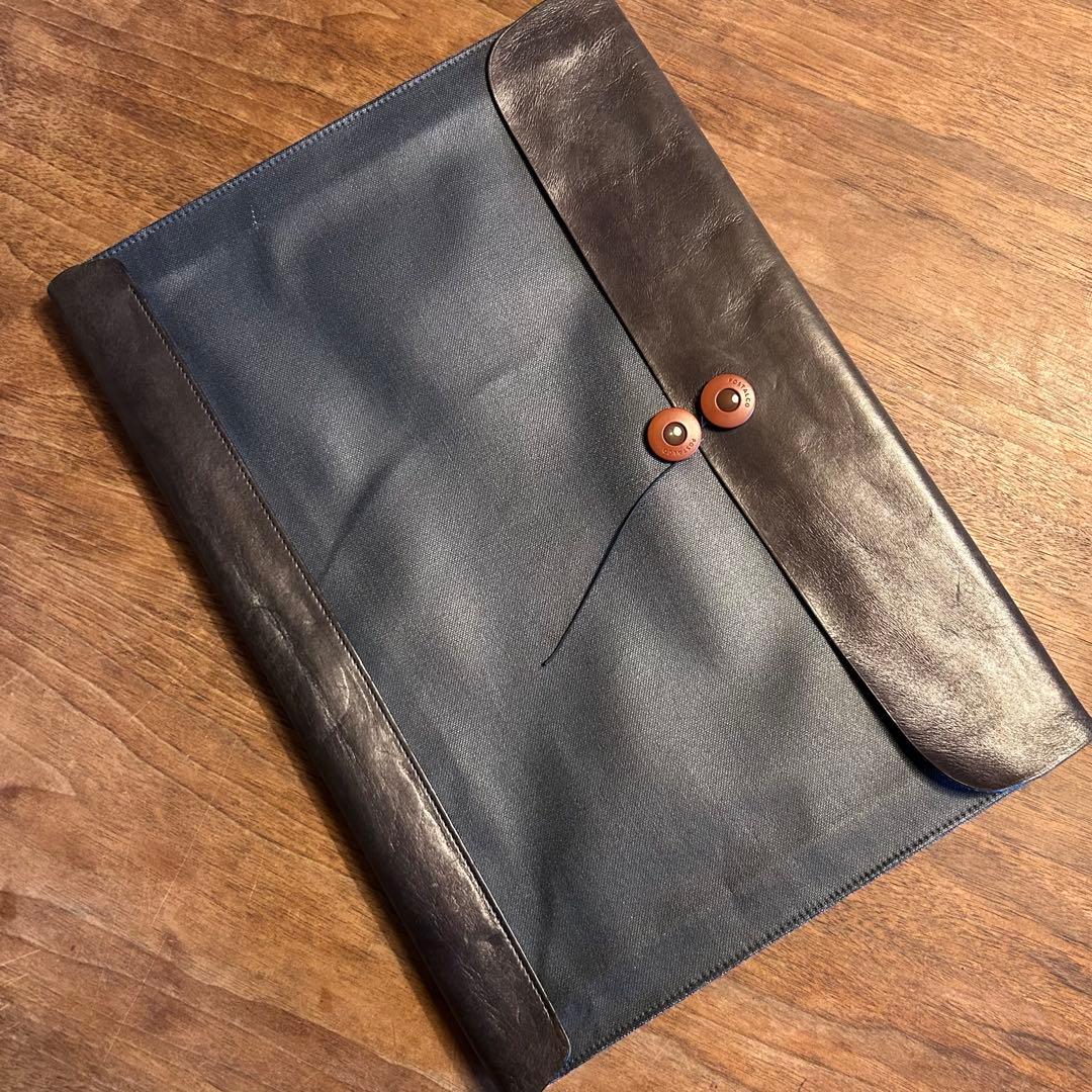 POSTALCOポスタルコリーガルエンベロープ ネイビーxブラック 廃盤品