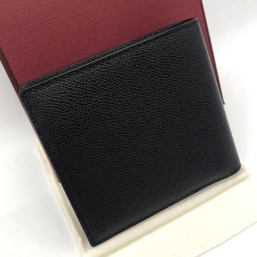 未使用✨バリー レザー 二つ折り財布 ブラック
