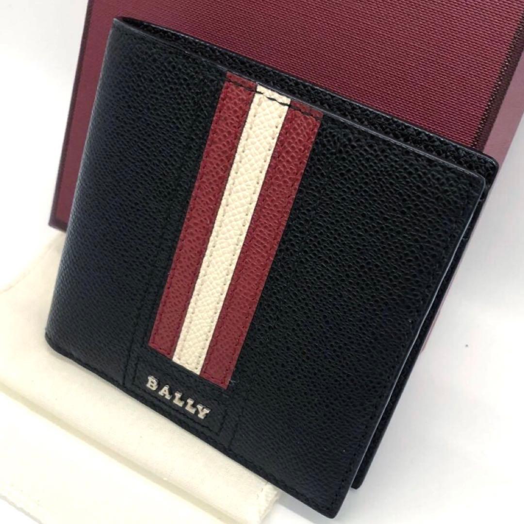 未使用✨バリー レザー 二つ折り財布 ブラック