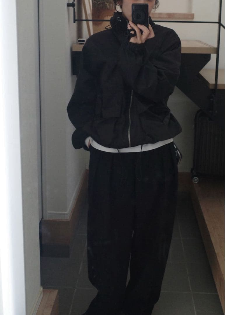 正規品TODAYFUL Standcollar Zip Blouson ブラック