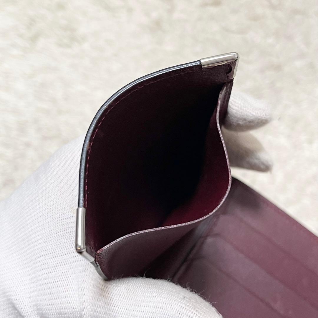 【美品】カルティエ　マネークリップ　フラグメントケース　カード収納　レザー　黒