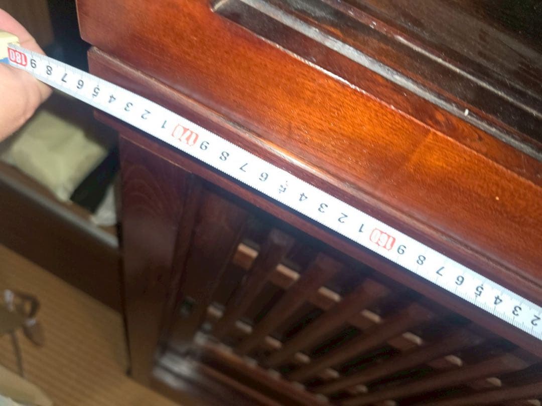 木製スライド扉収納棚