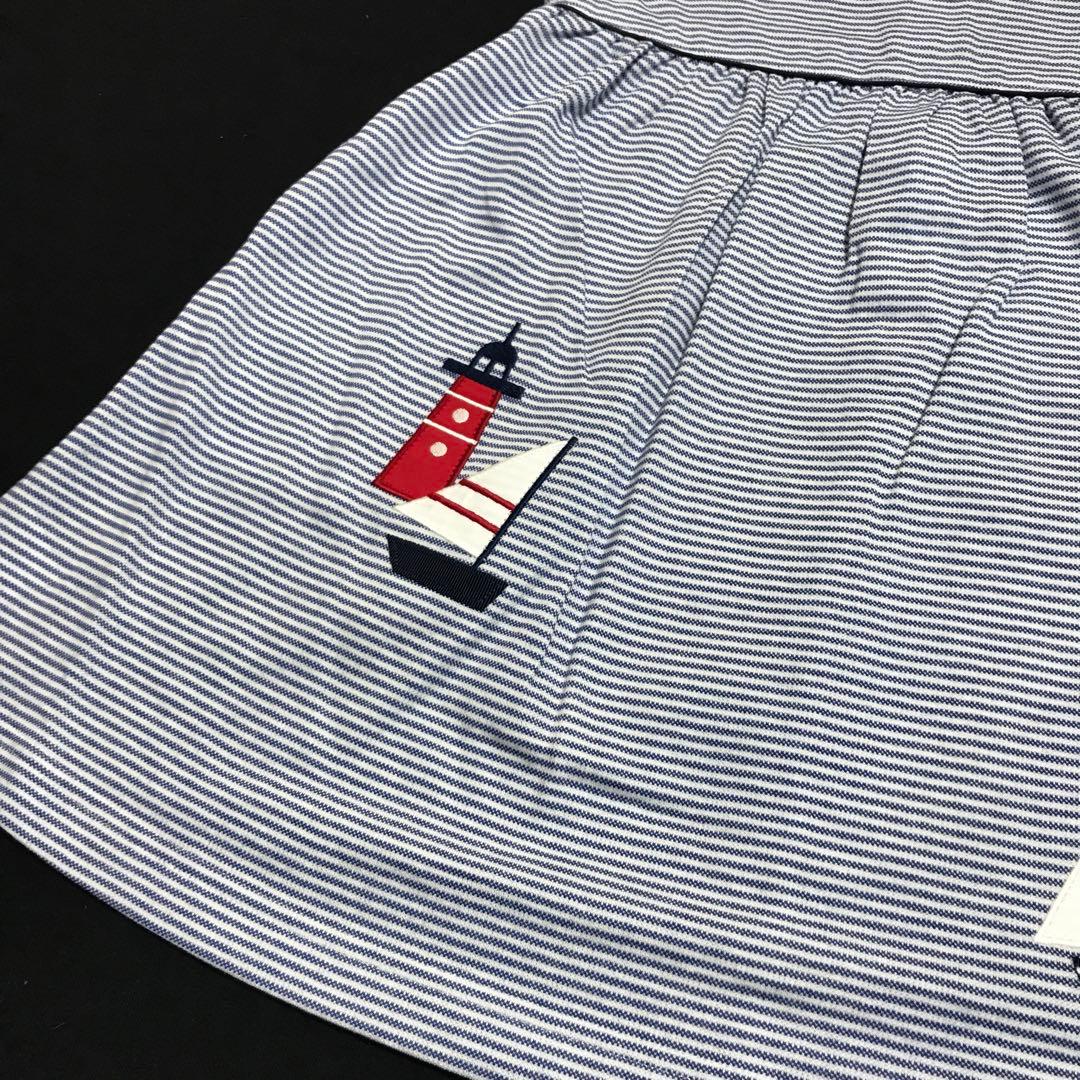 ファミリア♪新品タグ付き セーラー襟 とっても可愛いマリン風ワンピース