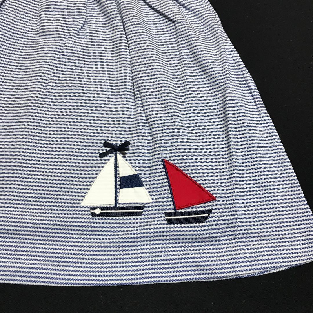 ファミリア♪新品タグ付き セーラー襟 とっても可愛いマリン風ワンピース