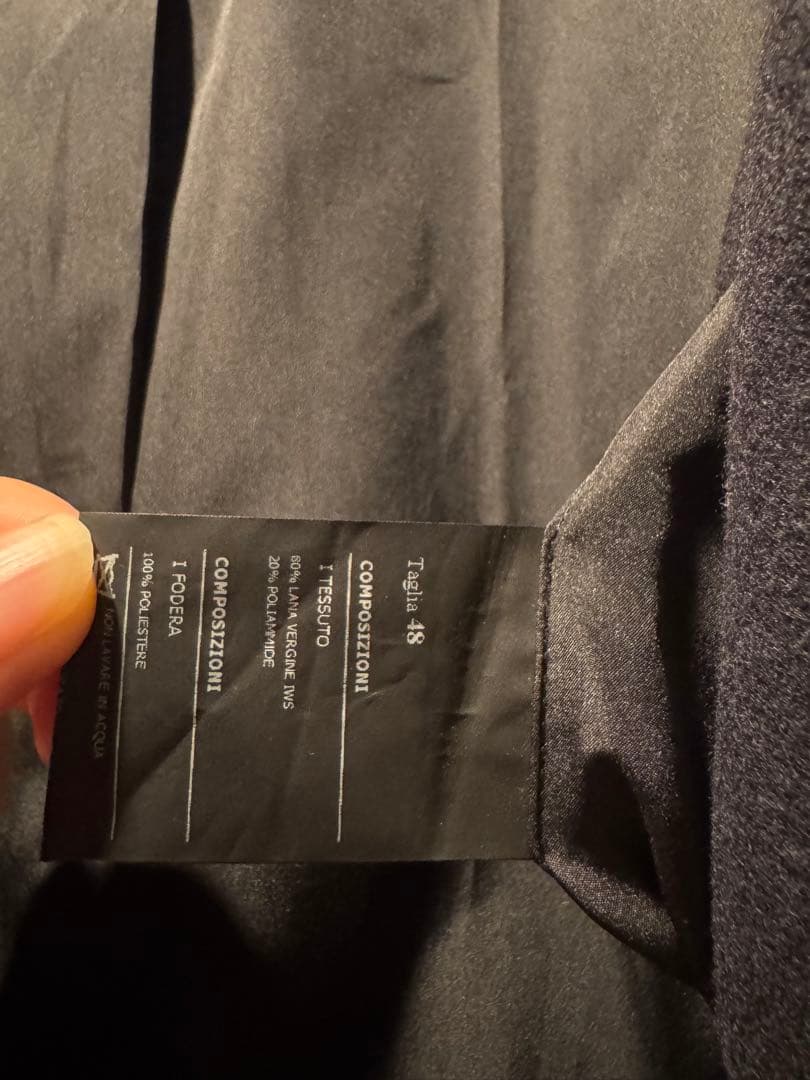 【美品】Hevo チェスターコート BRINDISI ネイビー