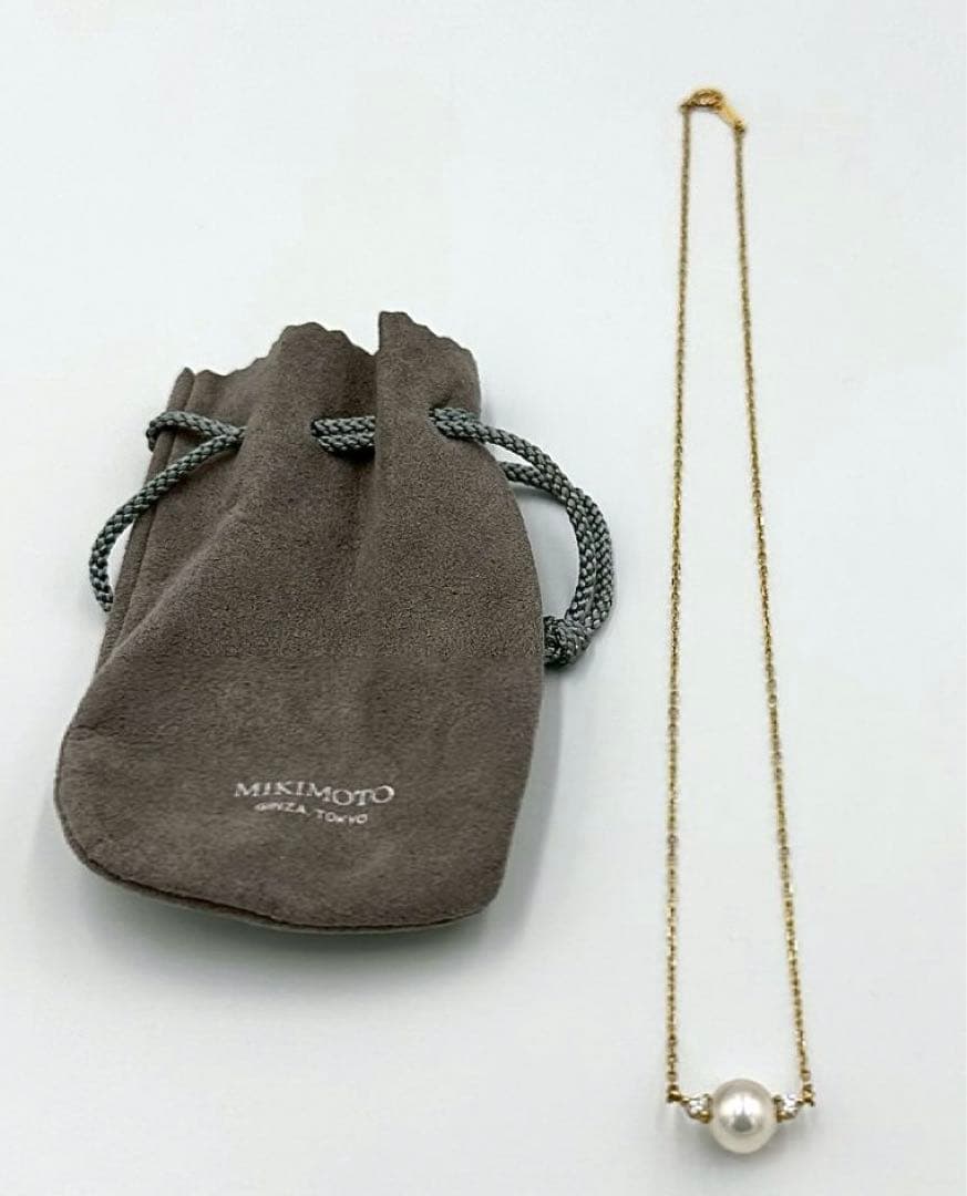 MIKIMOTO ミキモト K18 アコヤ真珠 パール ラウンド 一粒 ©218