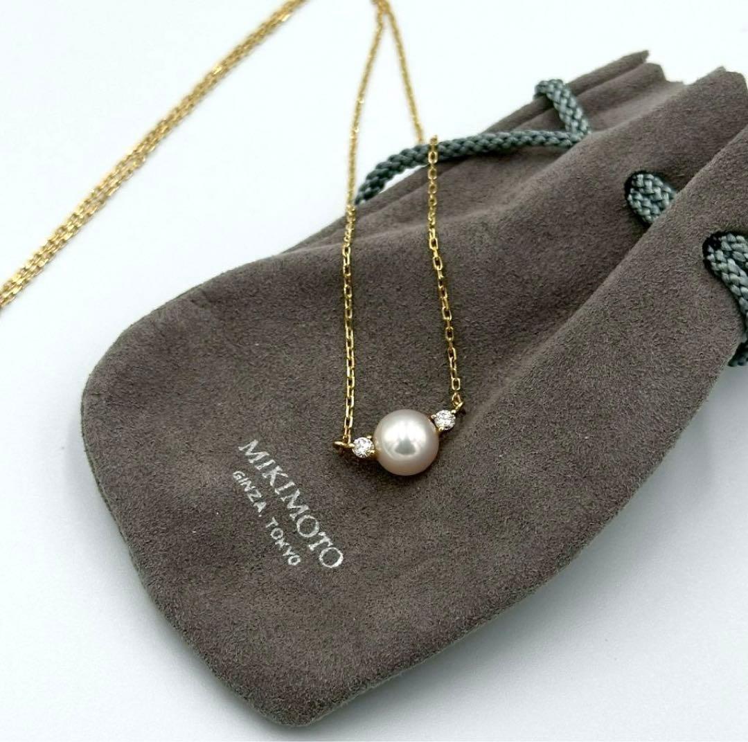 MIKIMOTO ミキモト K18 アコヤ真珠 パール ラウンド 一粒 ©218