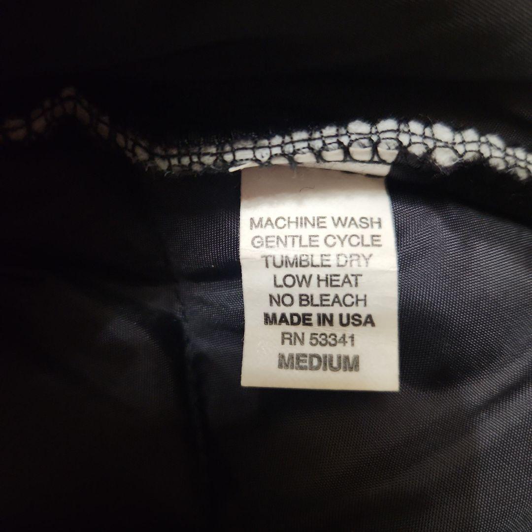 SNAP'N'WEAR USA製 ブラックキルティングベスト サイズM