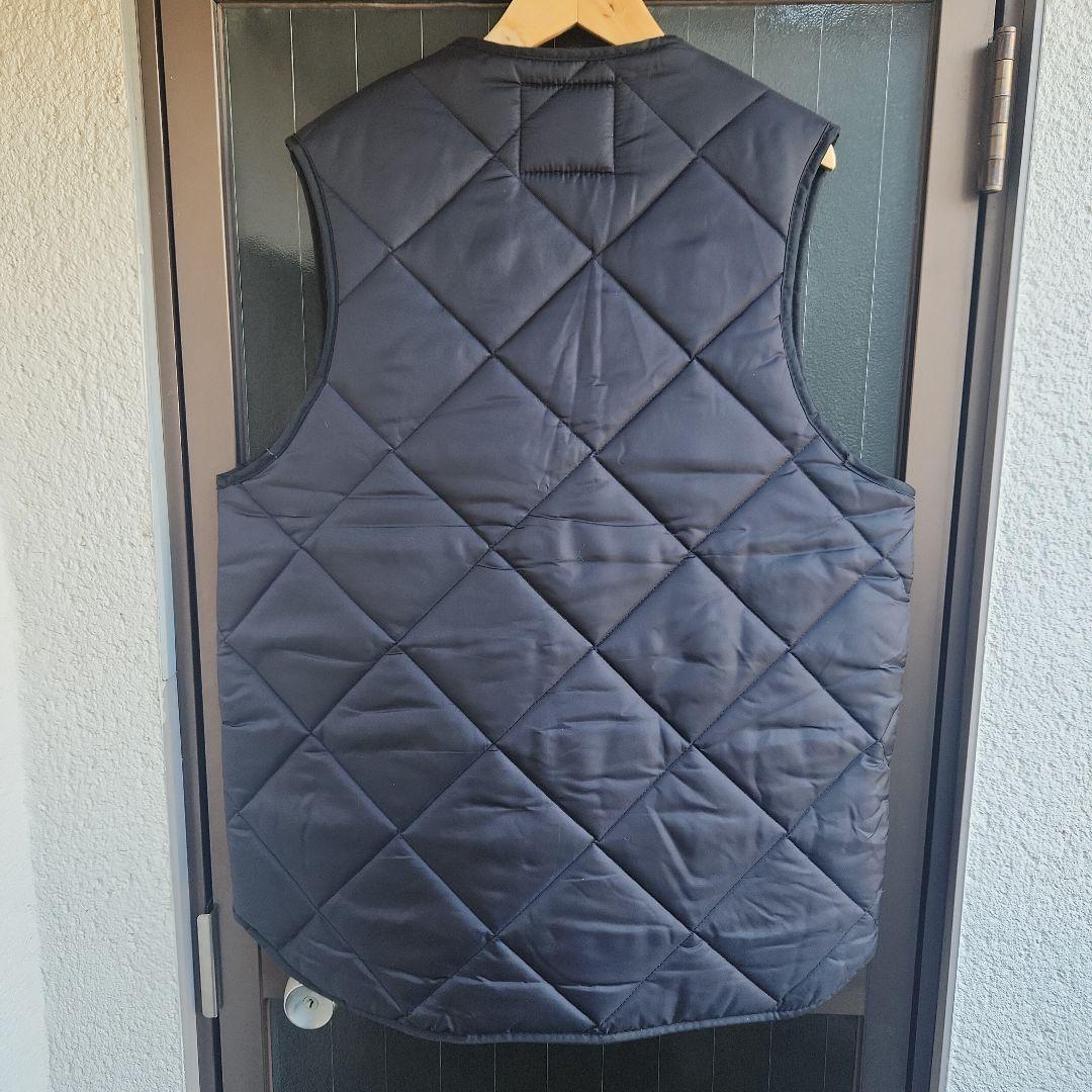 SNAP'N'WEAR USA製 ブラックキルティングベスト サイズM