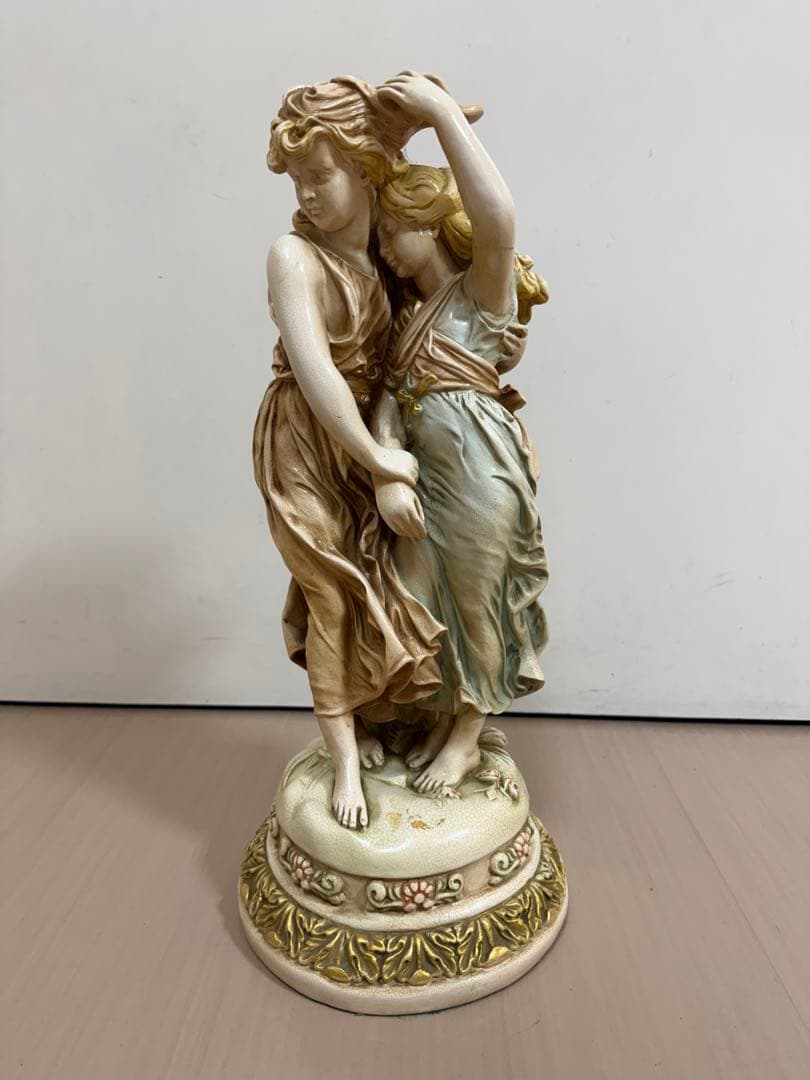 西洋アンティーク　女性像　アンティーク　陶器　 オブジェ