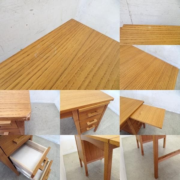 展示品■ウニコ■NOTE■オーク材■パーソナルデスク■エクステンション/伸長式