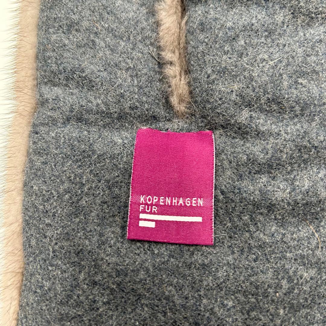 未使用タグ付き　コペンハーゲンファー　ミンク　毛皮　リアルファー　マフラー