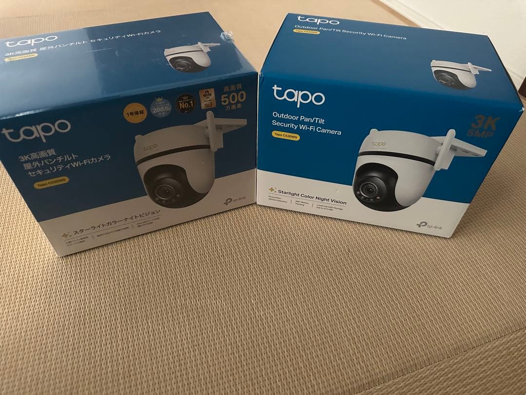1595⭐︎最新型防犯カメラ　tapo c530ws 500万画素