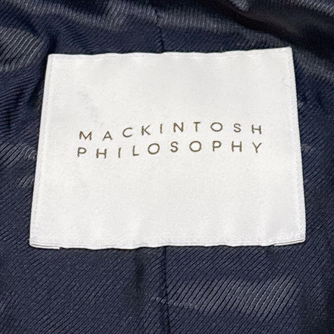 ほぼ未使用✨　マッキントッシュ　ステンカラーコート　38 ネイビー　ウール