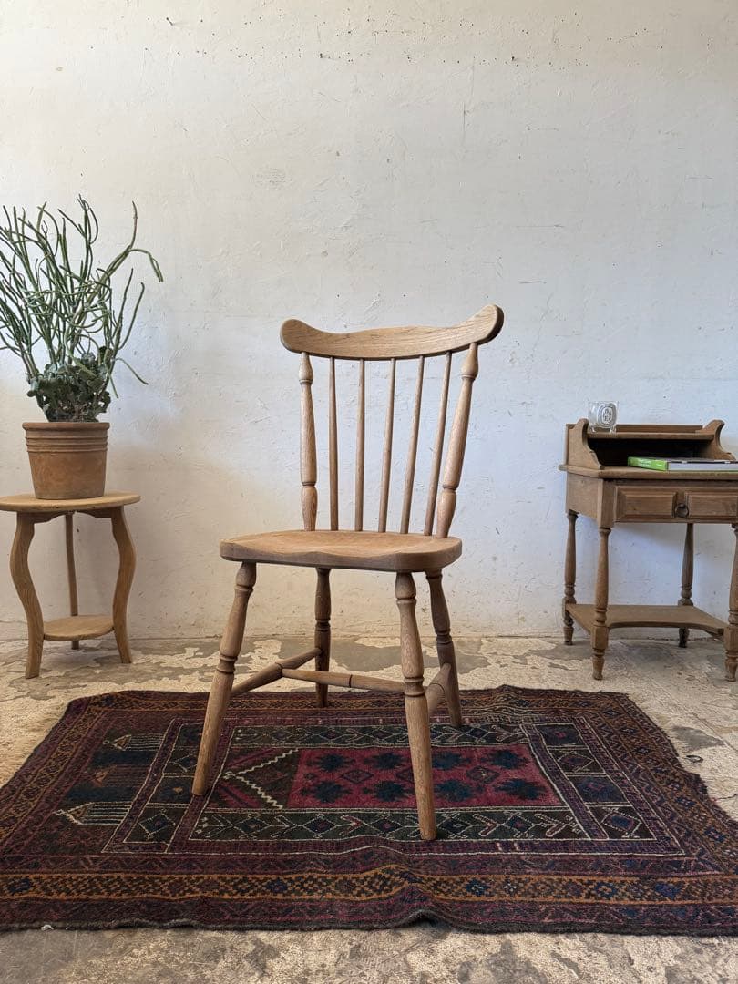 ビンテージ　ダイニングチェア　カフェチェア　剥離加工　no2