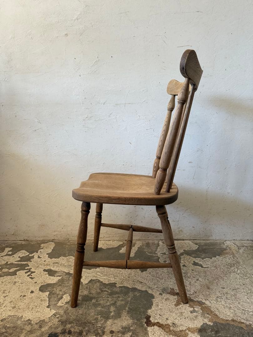 ビンテージ　ダイニングチェア　カフェチェア　剥離加工　no2