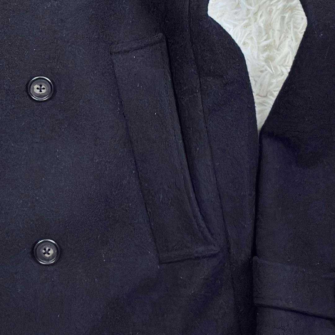 美品　ポールスミス　ウールメルトン　ピーコート　XL　ブラック