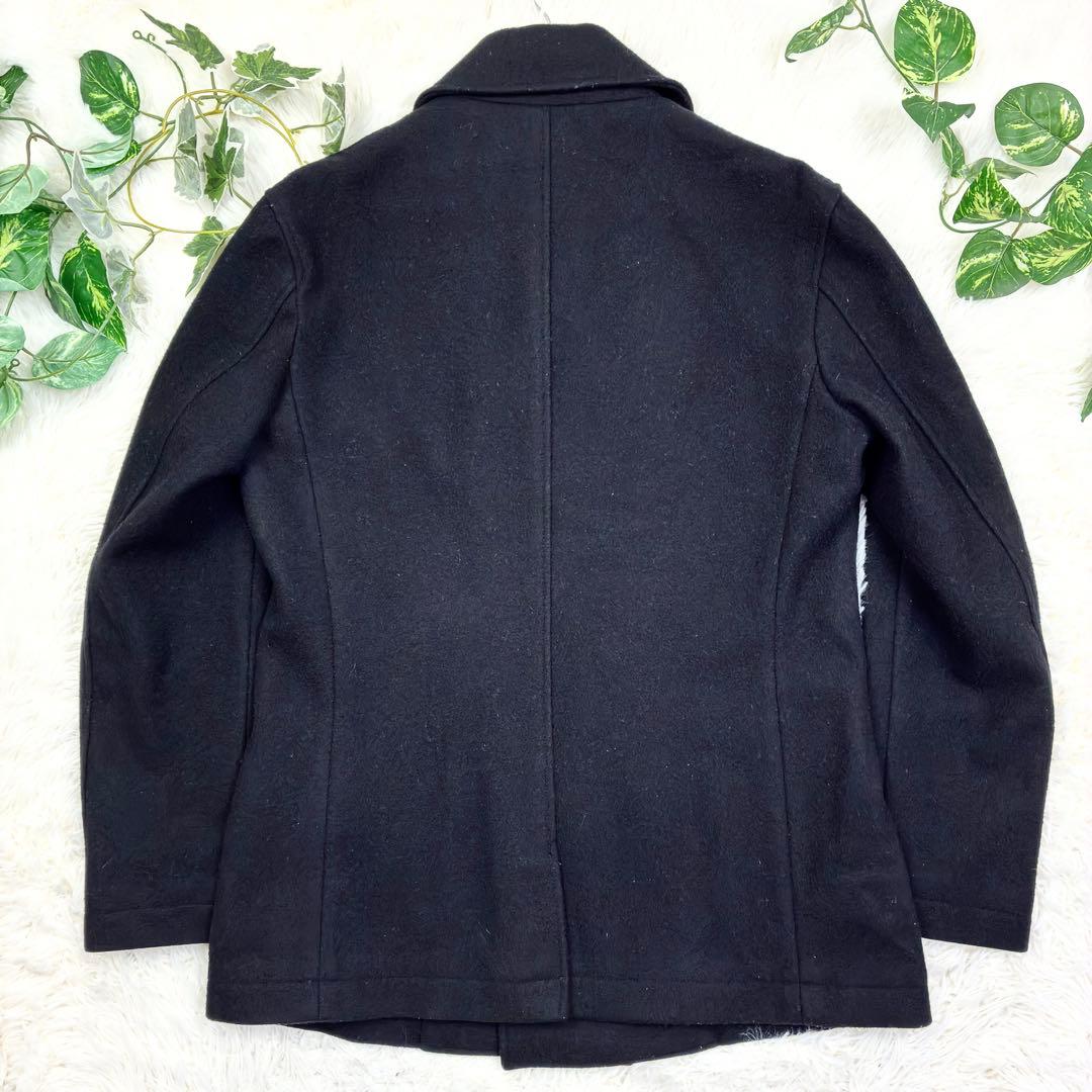 美品　ポールスミス　ウールメルトン　ピーコート　XL　ブラック