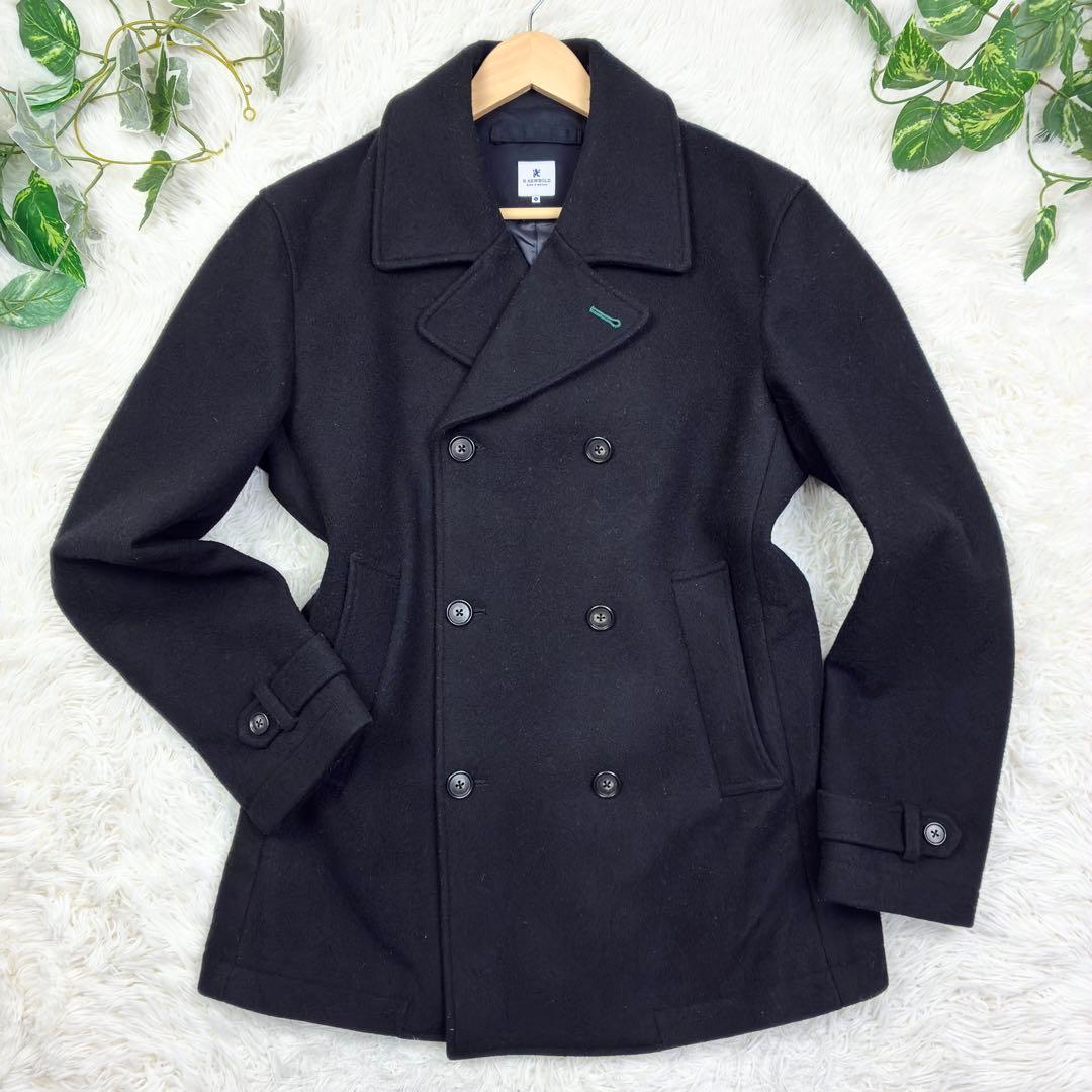 美品　ポールスミス　ウールメルトン　ピーコート　XL　ブラック