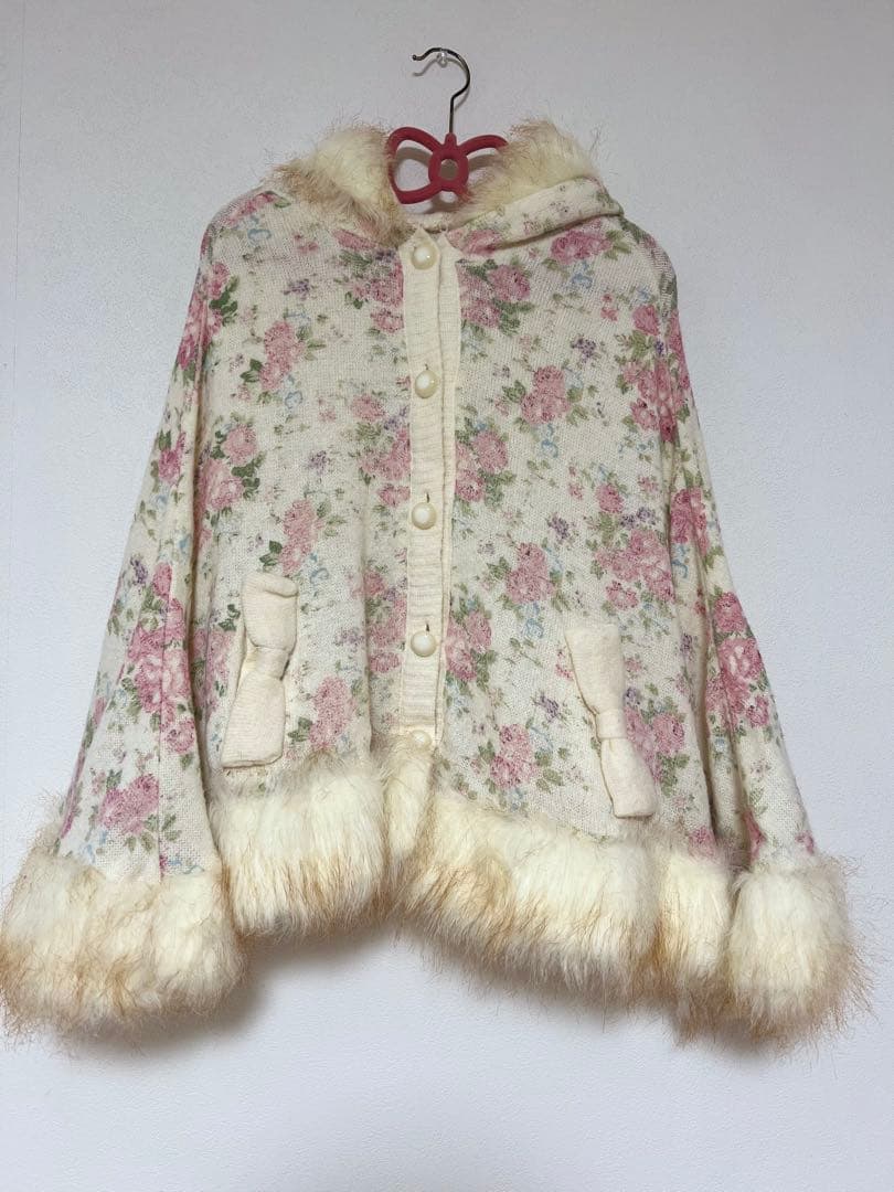 LIZLISA 花柄ポンチョ 当時物 平成 y2k