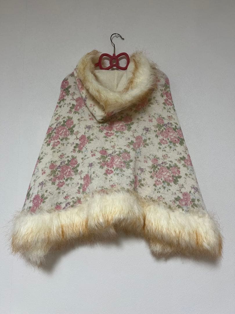 LIZLISA 花柄ポンチョ 当時物 平成 y2k