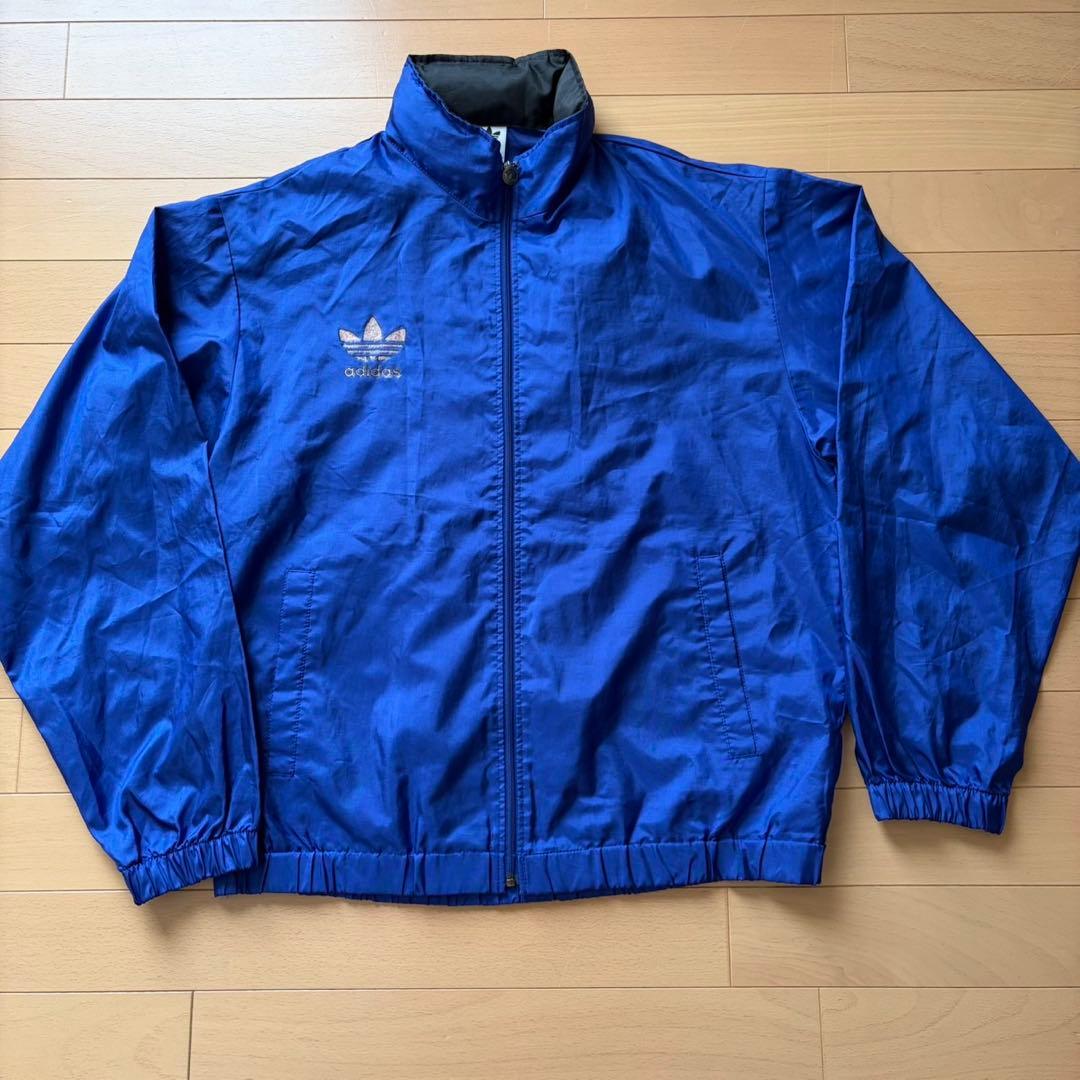 美品 90's adidas アディダス ナイロン 上下セット デサント製 Ｌ