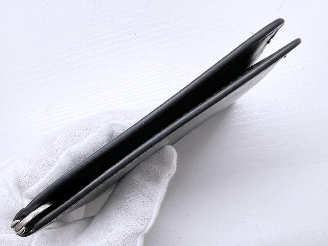 美品　ベルルッティ　アッサオ　スクリットレザー　ビルクリップ　マネークリップ