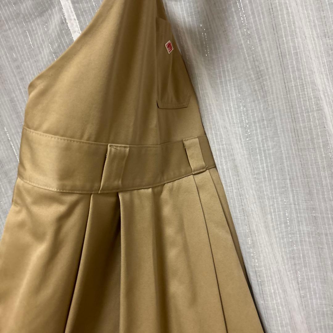 ダントン　ベージュ エプロンスタイル サロペット