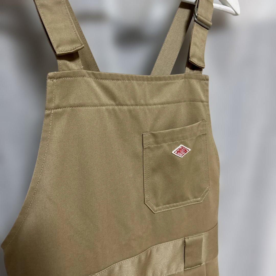 ダントン　ベージュ エプロンスタイル サロペット