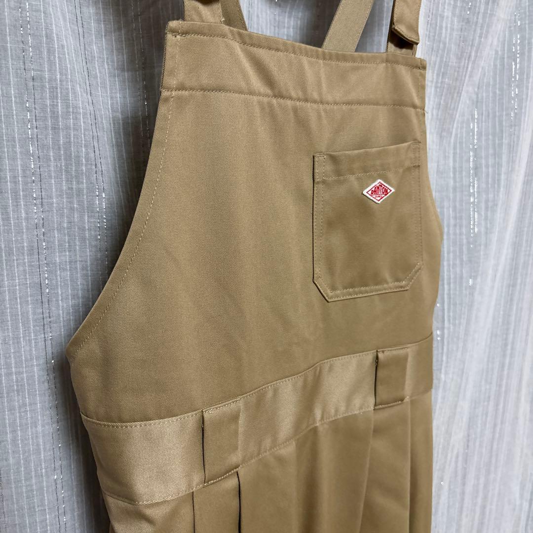 ダントン　ベージュ エプロンスタイル サロペット