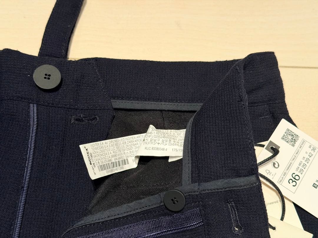 雨*様 美品★ザラ x スタジオニコルソンS 替ボタン付★コラボ カーゴパンツ