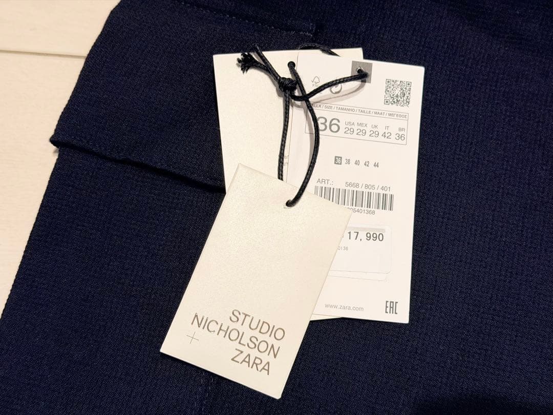 雨*様 美品★ザラ x スタジオニコルソンS 替ボタン付★コラボ カーゴパンツ