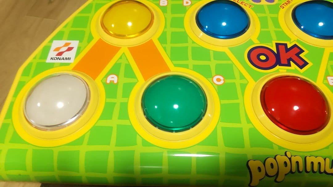 比較的美品 ポップンミュージック コントローラー 静音化 PS専用 完動品