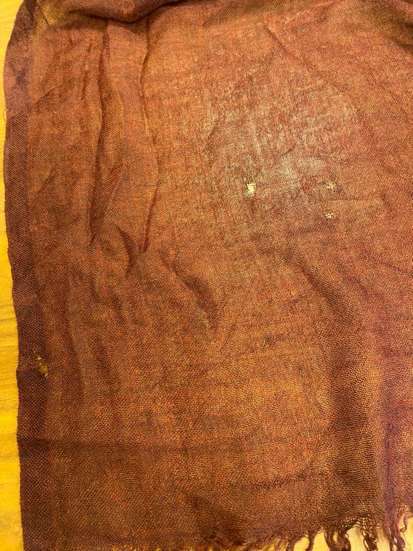 ファリエロサロティ　カシミヤ&シルク　大判ストール　イタリーメイド　ワインレッド