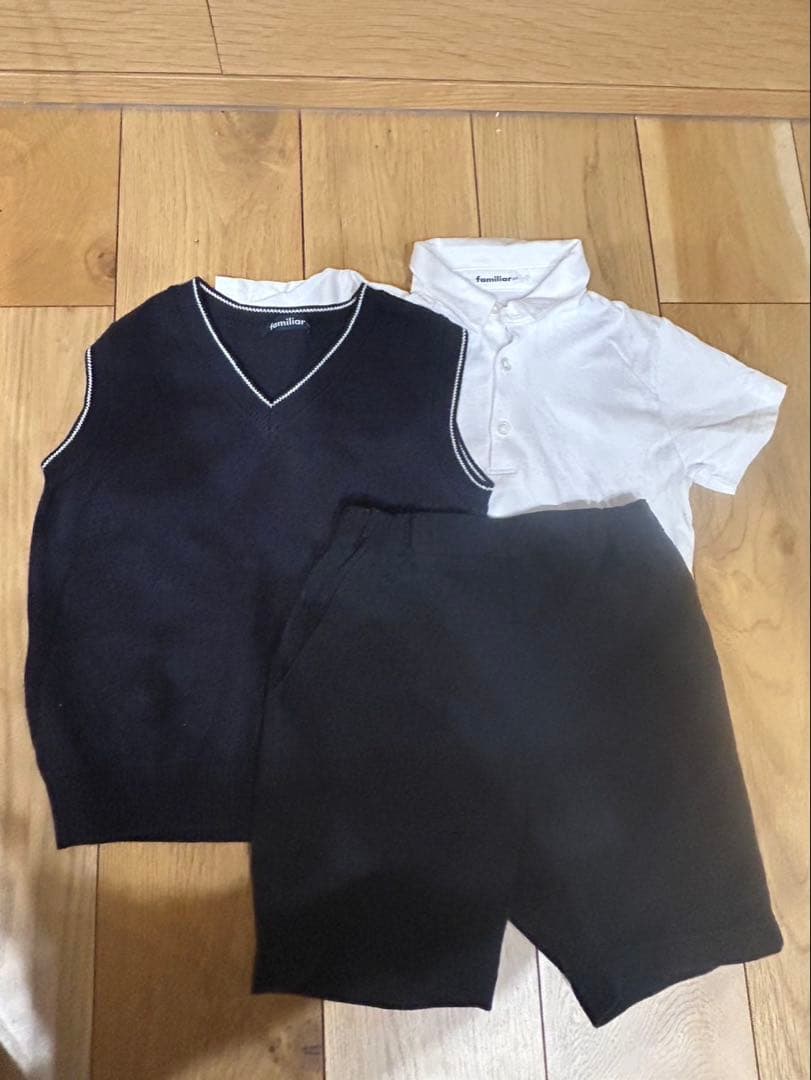 ファミリアお受験3点セット　男の子120センチ