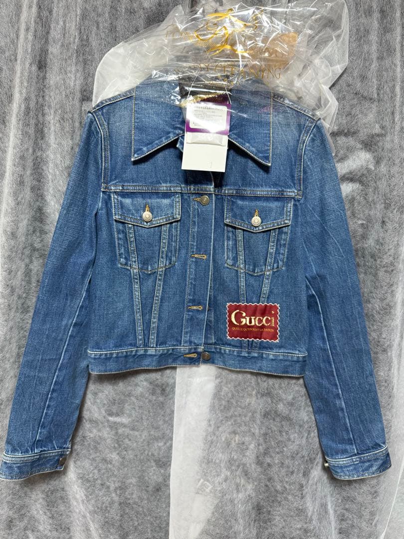 Gucci デニムジャケット クロップド丈