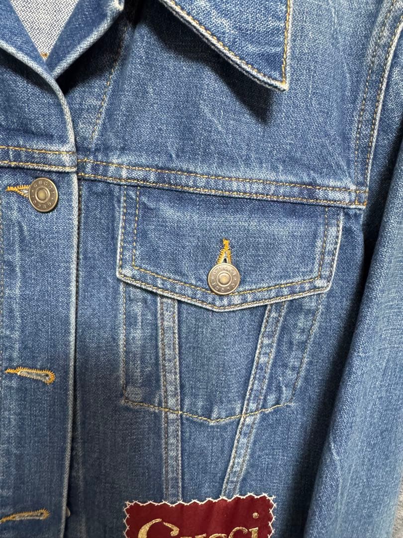 Gucci デニムジャケット クロップド丈
