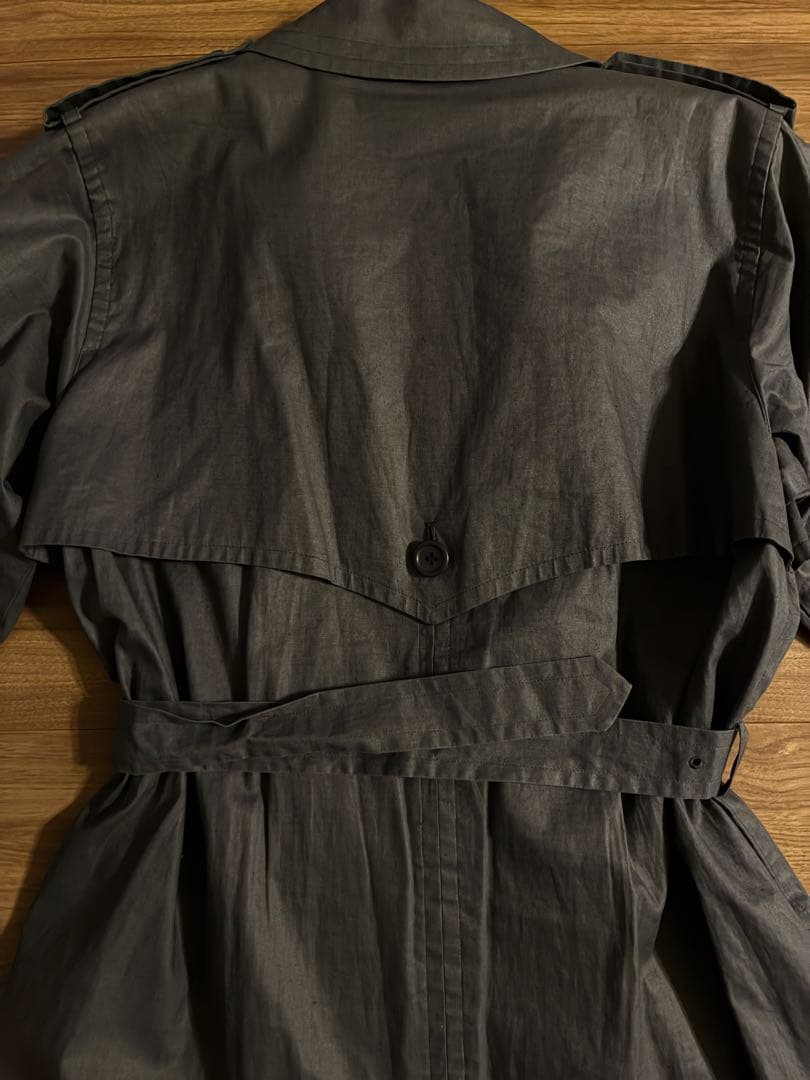 Yves Saint Laurent ネイビー トレンチコート 90s