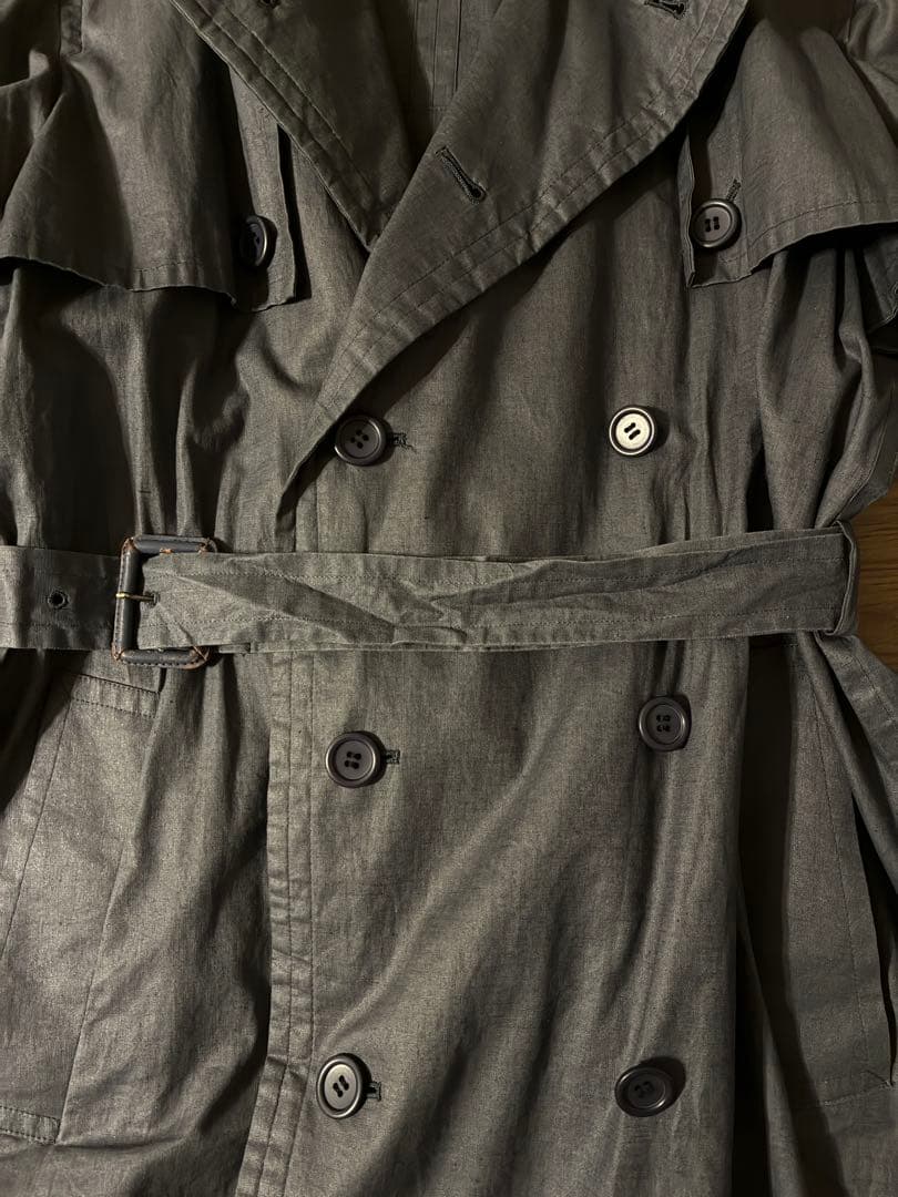 Yves Saint Laurent ネイビー トレンチコート 90s