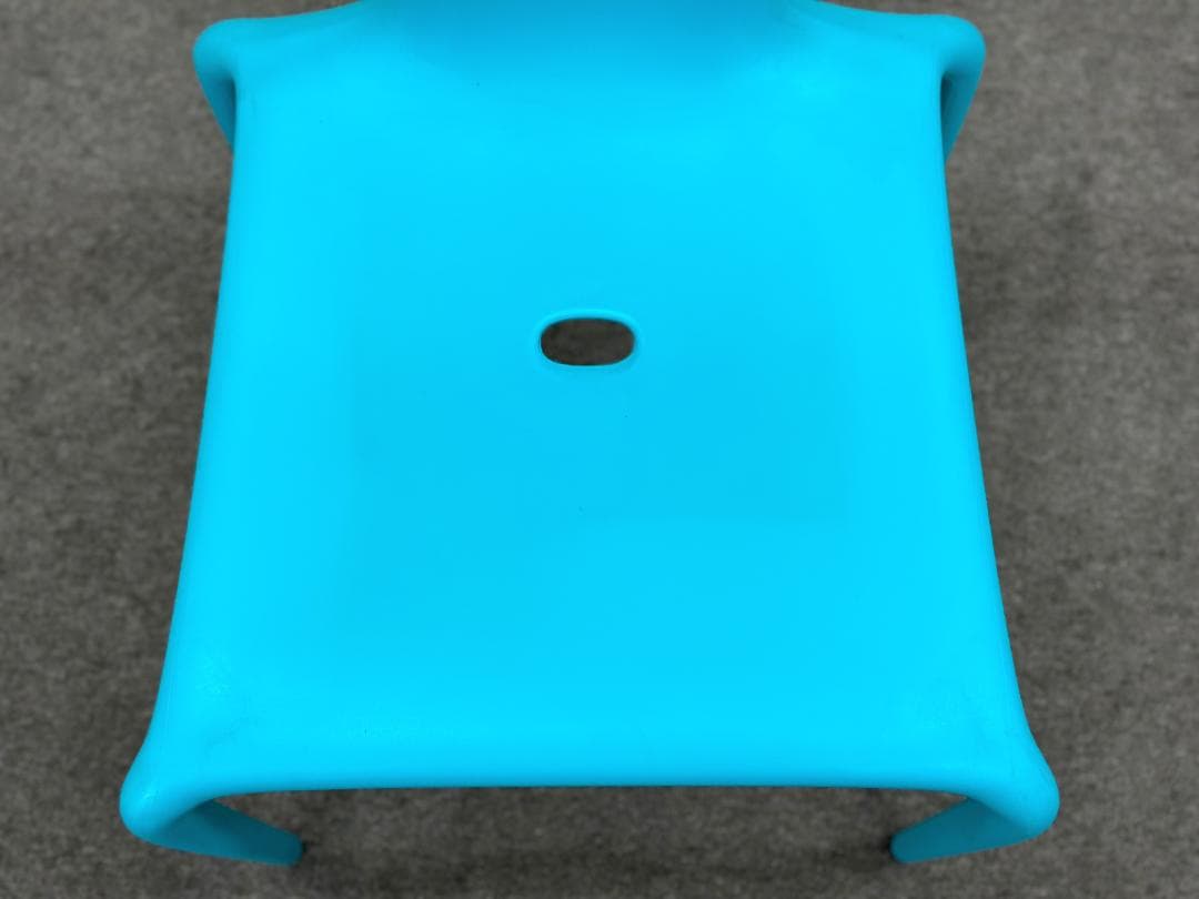 ■モローゾ■スーパーナチュラルチェア　ダイニング　ブルー　水色　屋外スタッキング