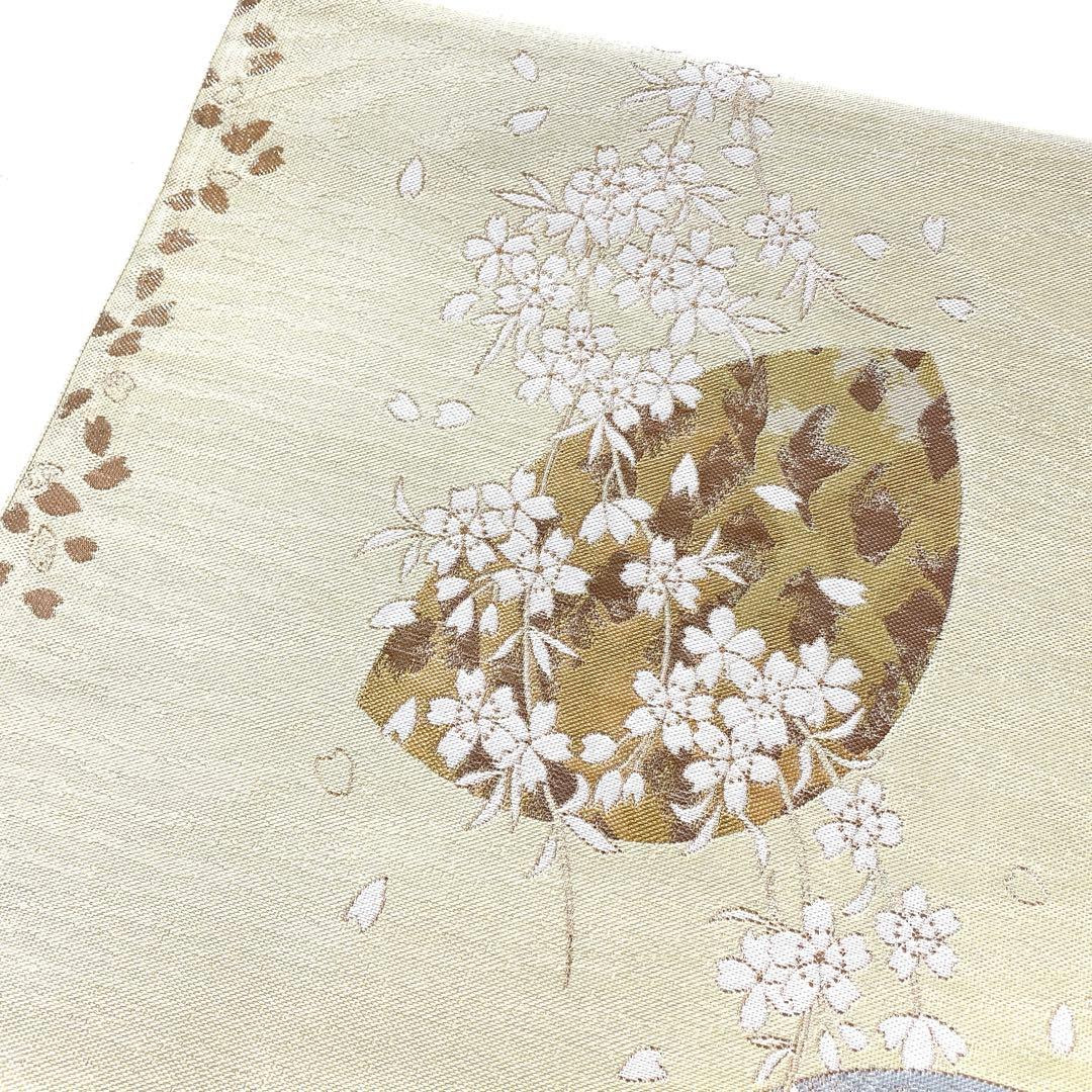 専用帯5928 5748 二点セット ●高級 正絹 見返り美人 六通 袋帯 月