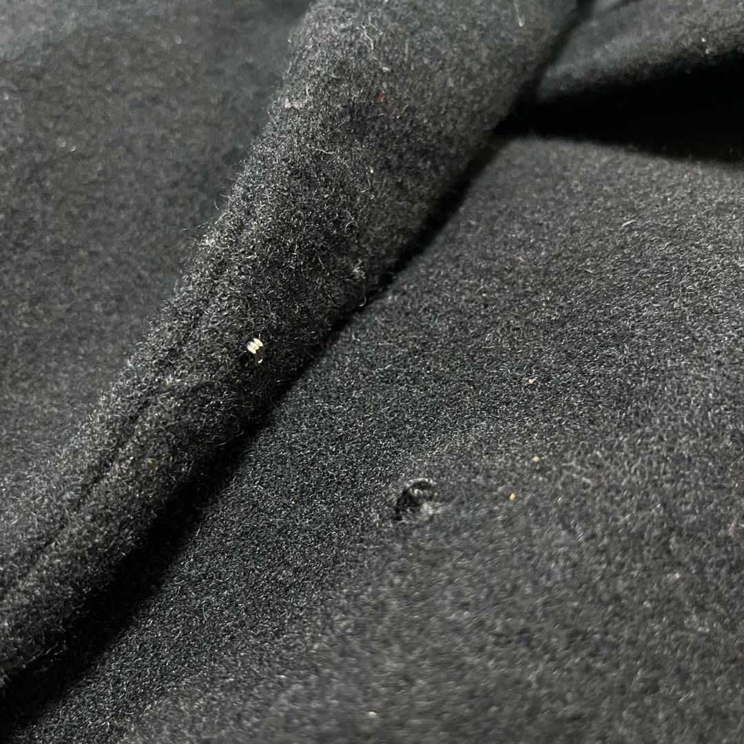 ささみちゃん　　縮絨ウール　ワイドコート　ネイビー