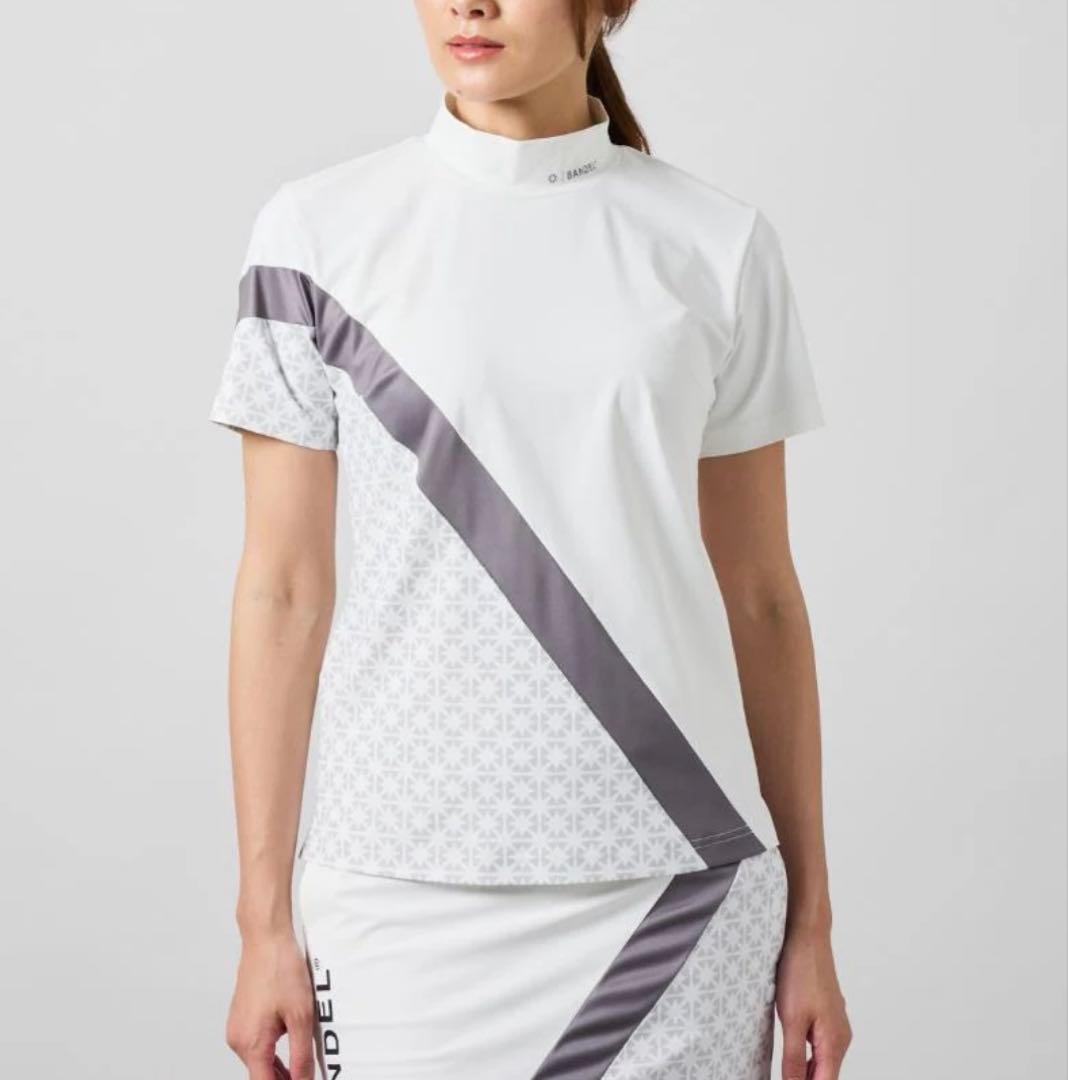 【新品・タグ付き】BANDEL レディース モックネック 白 S