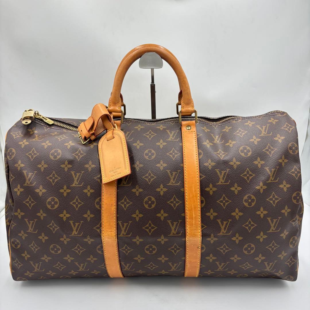 ルイヴィトン モノグラム キーポル50 レザー ボストンバッグ M41426